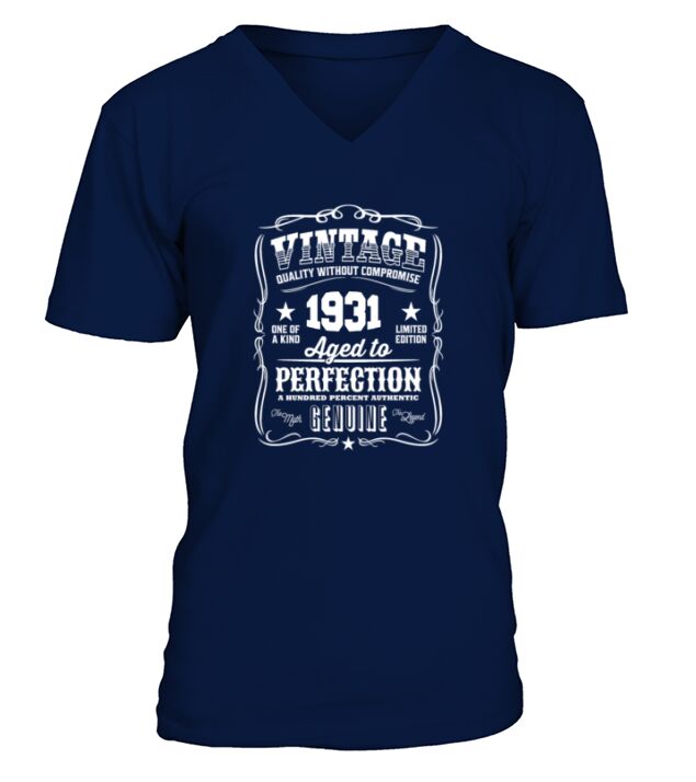 Vintage 1931 Aged to Perfection V-Neck T-shirt