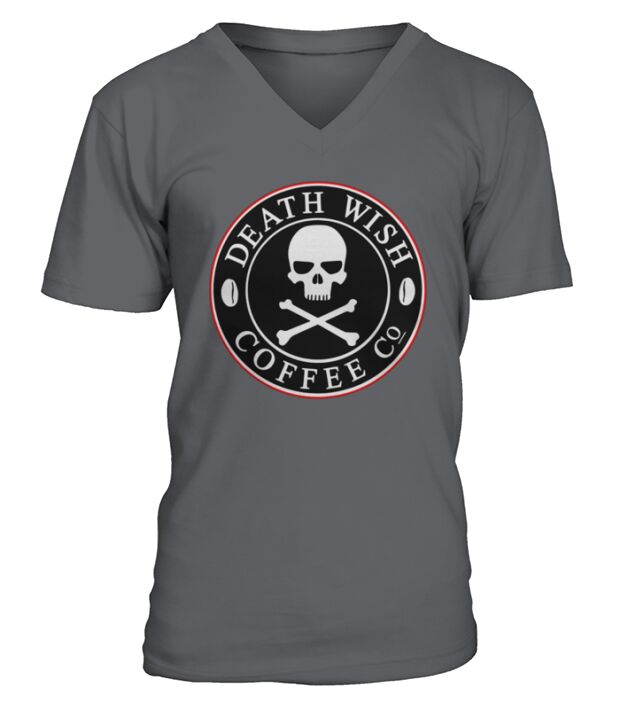 T-Shirt für Männer Deathwish Coffee V-Neck T-shirt