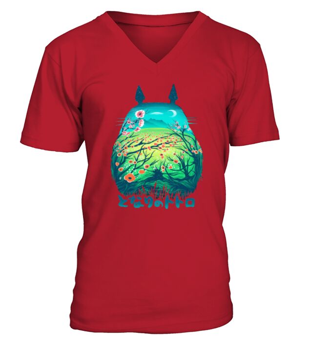 Neighbor Totoro T-Shirt V-Neck T-shirt