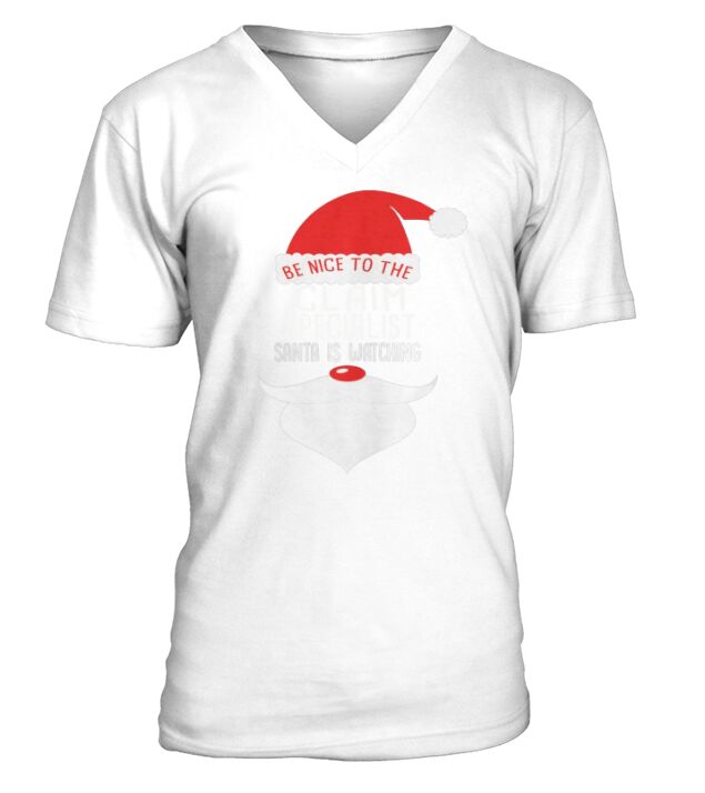 CLAIM SPECIALIST Santa Watching - Unisex Long Sleeve V-Neck T-shirt