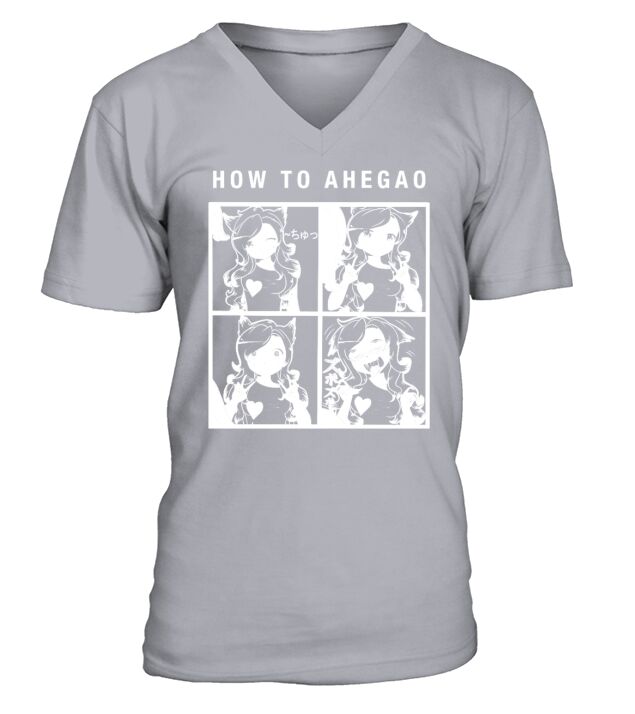 How to Ahegao V-Neck T-shirt