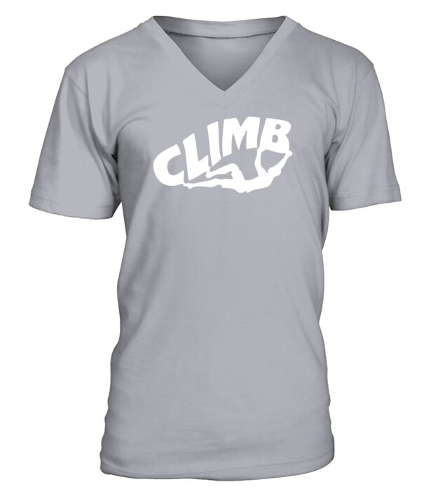 Rock Climbing V-Neck T-shirt
