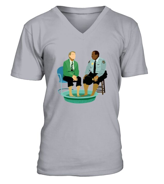 Mr Rogers Officer Clemmons Pool V-Neck T-shirt