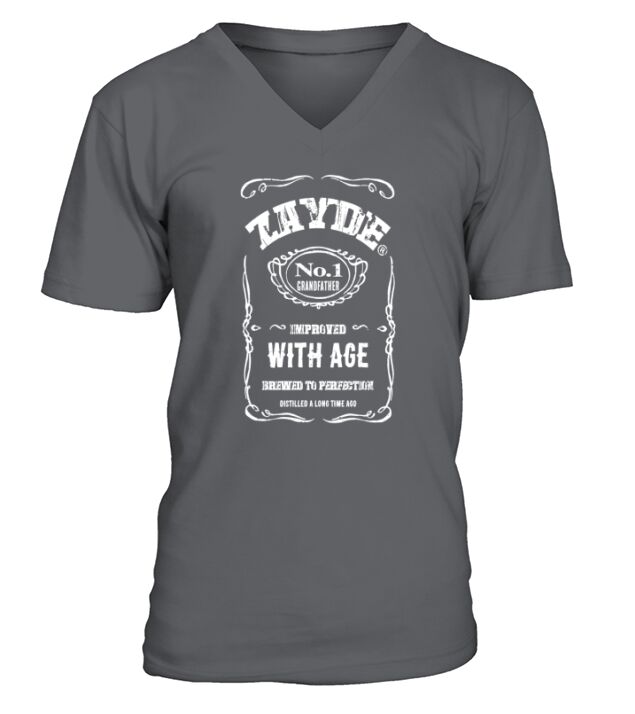 Mens Vintage Zayde Hebrew Yiddish Grandfather T-Shirt V-Neck T-shirt