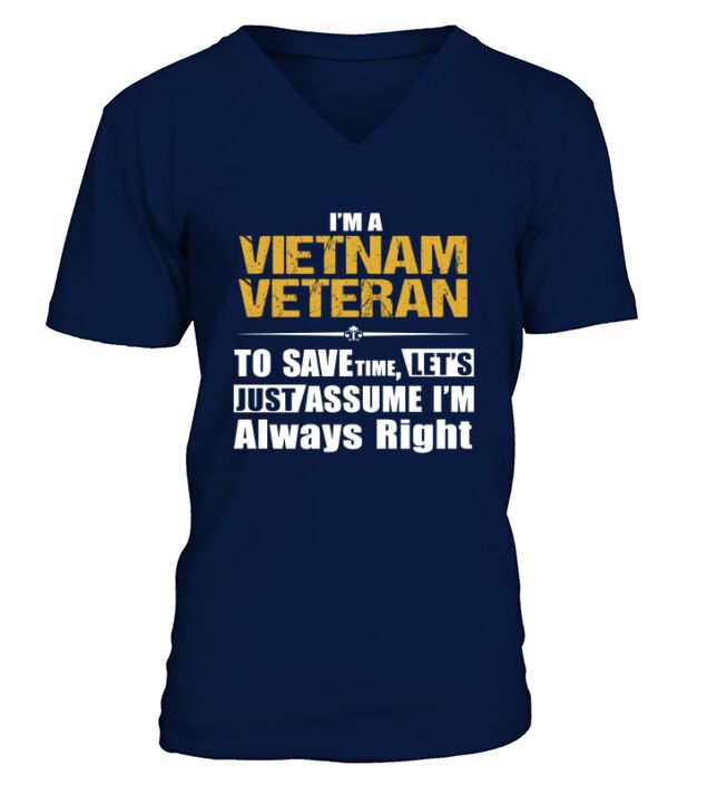 VIETNAM VETERAN V-Neck T-shirt