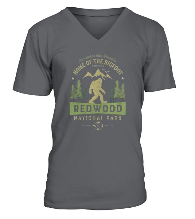 Redwood National Park Vintage California Bigfoot T Shirt V-Neck T-shirt