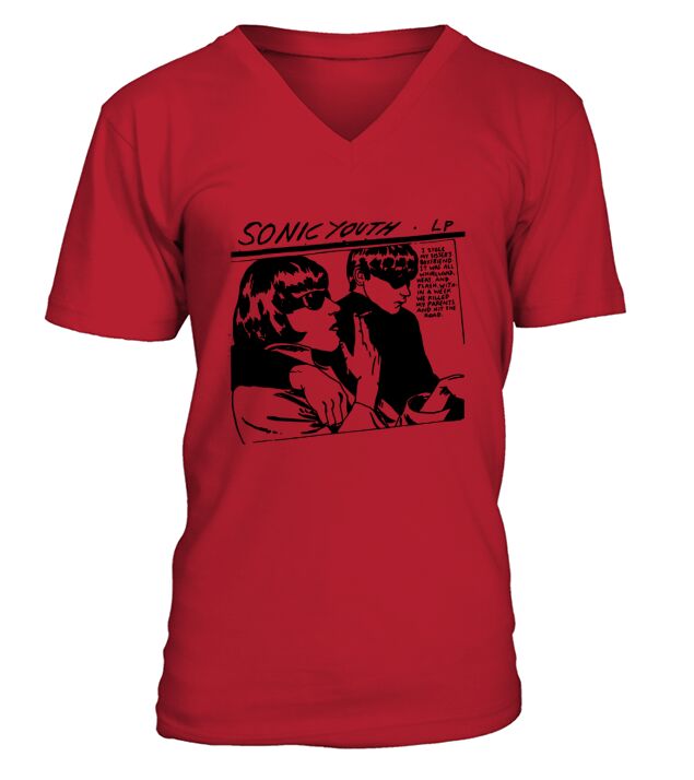 Sonic Youth Band  Goo Tshirt - Ladies V-Neck V-Neck T-shirt
