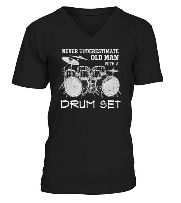 Drums Retirement V-Neck T-shirt