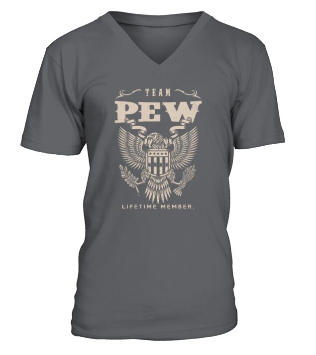Team PEW Lifetime Member V-Neck T-shirt