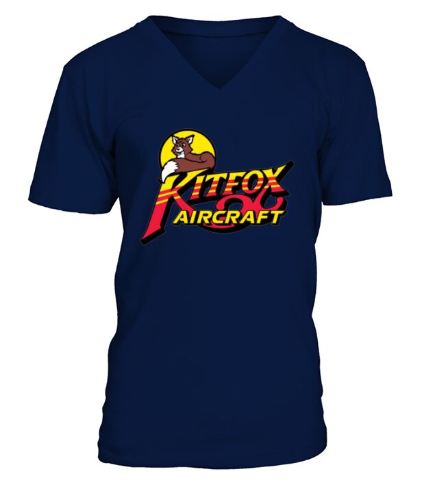 Kitfox Aircraft V-Neck T-shirt