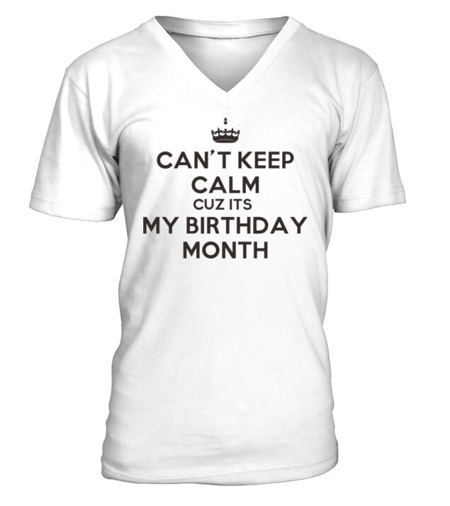my birth month V-Neck T-shirt