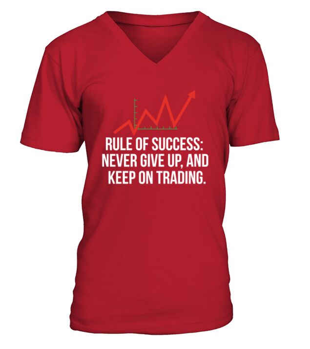 rule of success never give up V-Neck T-shirt