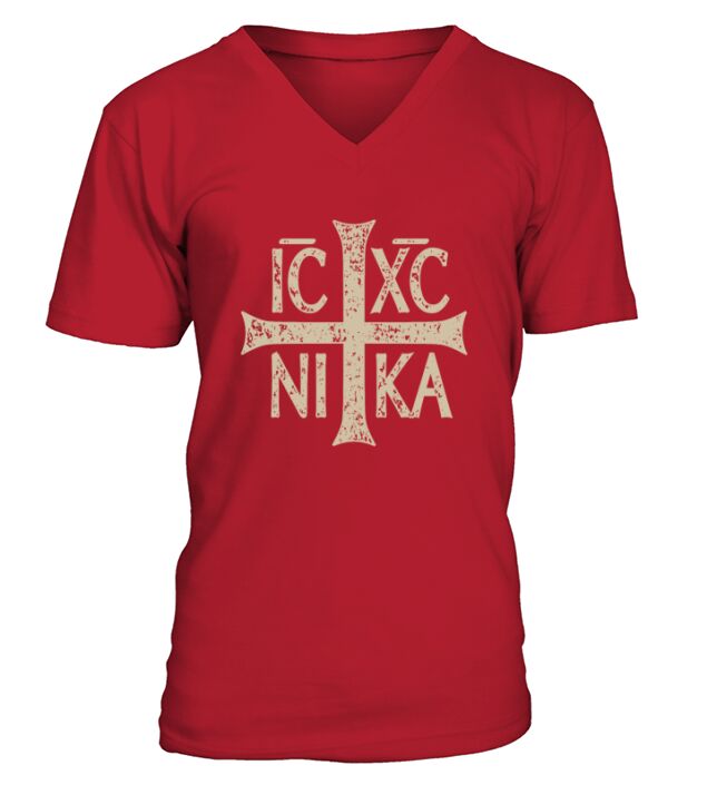 IC XC NIKA Cross Christogram Orthodox Christian  - Coffee Mug V-Neck T-shirt
