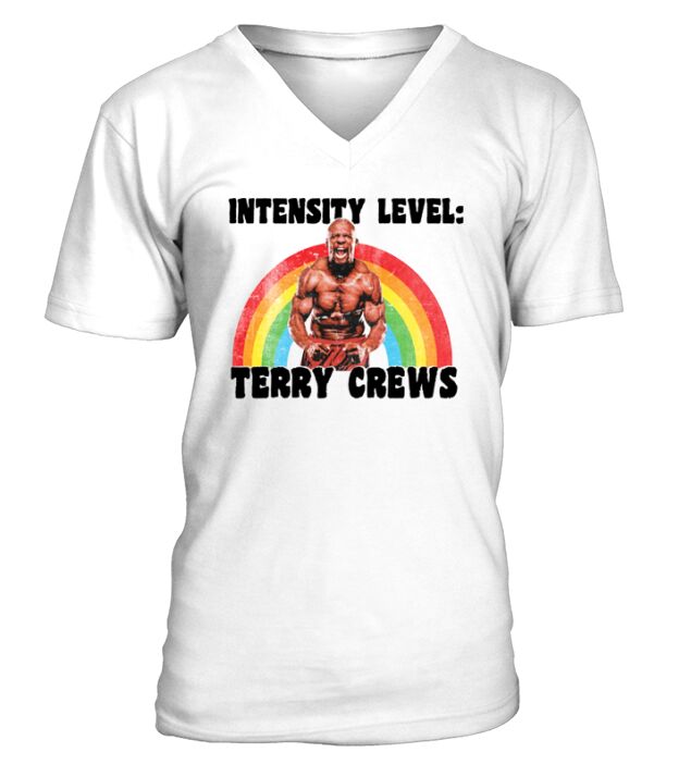Intensity level terry crews white shirt V-Neck T-shirt