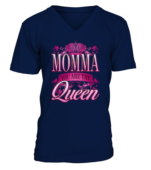 Happy Mothers Day MOMMA You Are The Queen Relationship 2020 V-Neck T-shirt