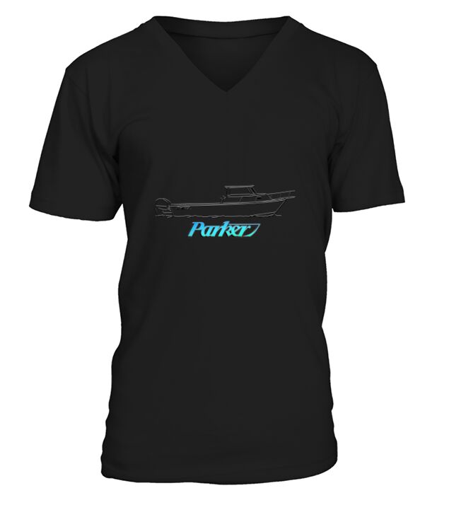 Parker Sport Cabin Printed On The Back V-Neck T-shirt