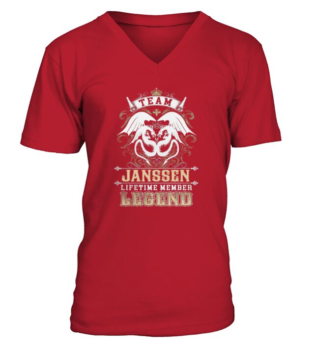 Team JANSSEN lifetime member legend -JANSSEN T Shirt JANSSEN Hoodie JANSSEN Family JANSSEN Tee JANSSEN Name JANSSEN lifestyle JANSSEN shirt JANSSEN names V-Neck T-shirt