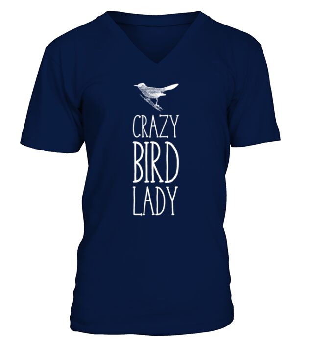 Crazy Bird Lady V-Neck T-shirt
