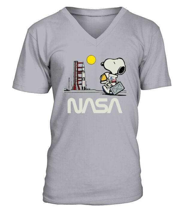 Nasa snoopy V-Neck T-shirt