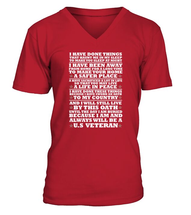 I Have been Away  Veteran V-Neck T-shirt