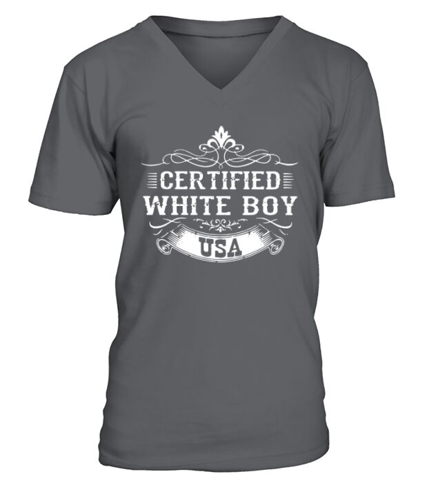 Certified whiteboy USA V-Neck T-shirt