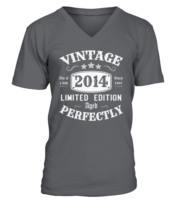 Vintage 2014 Limited Edition Aged Perfectly V-Neck T-shirt