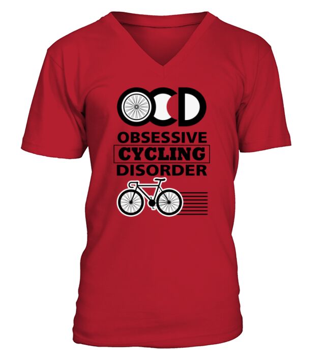OCD Obssesive Cycling Disorder V-Neck T-shirt