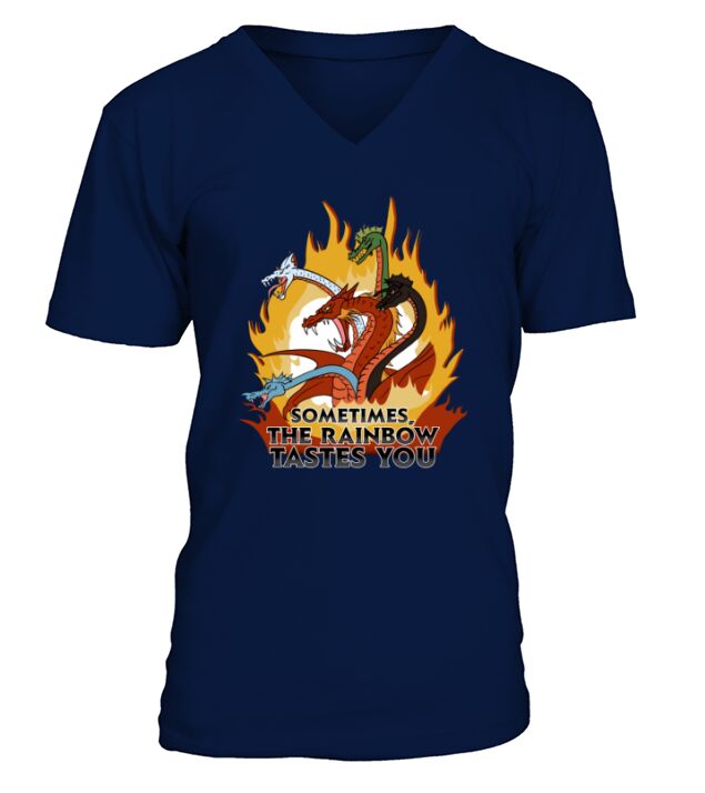 Sometimes The Rainbow Tastes You Shirt V-Neck T-shirt