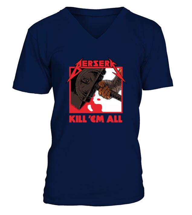 berserk kill em all V-Neck T-shirt