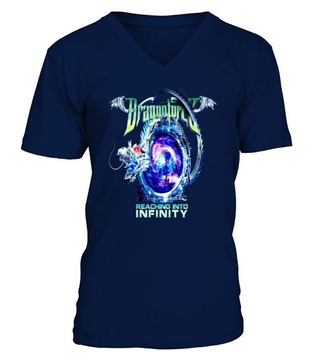 Us Dragonforce Reaching Into Infinity Album Art V-Neck T-shirt