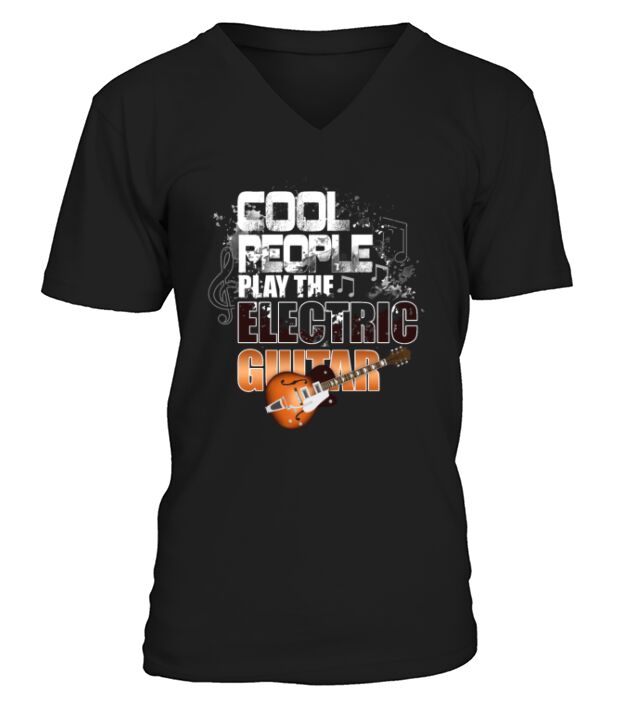 Electric Guitar V-Neck T-shirt