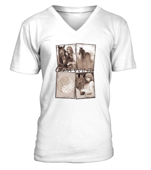 Ostwind Aris Arrival Tile Design V-Neck T-shirt