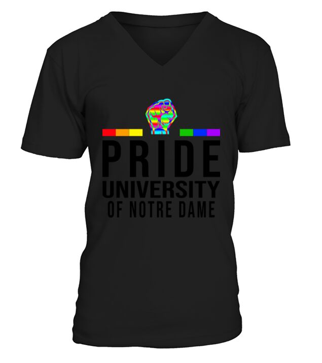 University Of Notre Dame Lgbt Pride Men's V-Neck T-shirt