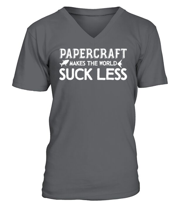Papercraft Joke Origami Artwork Paper Cardmaking V-Neck T-shirt