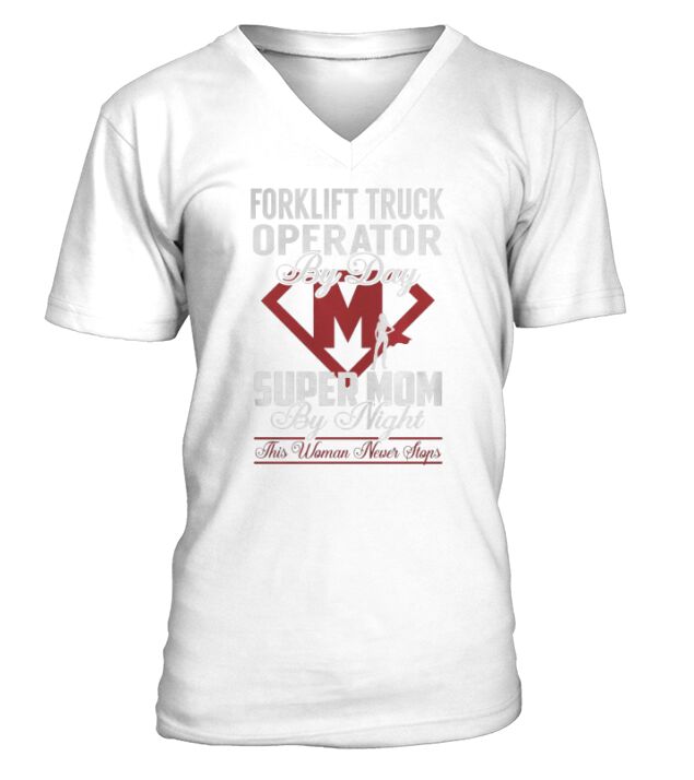 Forklift Truck Operator V-Neck T-shirt