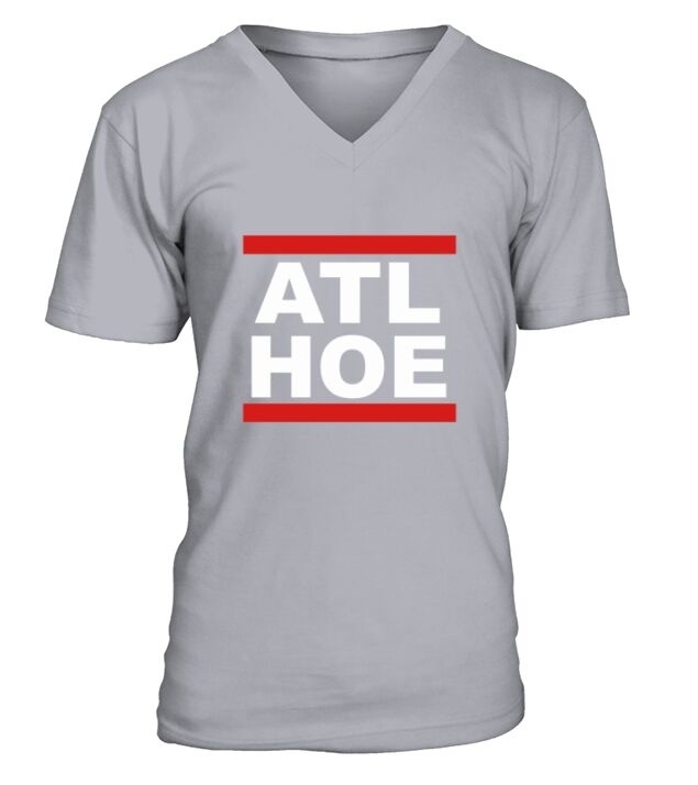 ATL Hoe Red Line V-Neck T-shirt