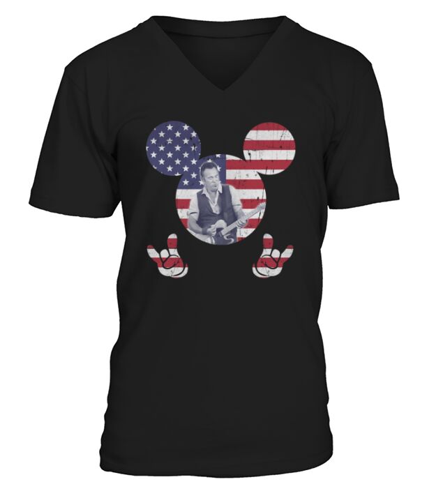 Bruce Springsteen - Ladies V-Neck V-Neck T-shirt