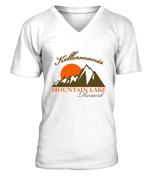 Kellermans Mountain Lake Resort V-Neck T-shirt