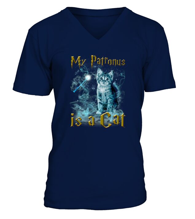 MY PATRONUS IS A CAT V-Neck T-shirt