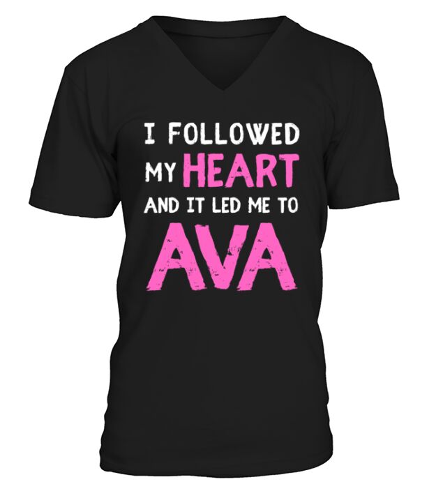 NAMED AVA NAME FIRST NAME DAY SAYINGS V-Neck T-shirt