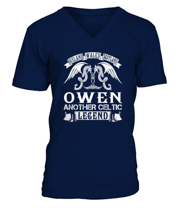 OWEN Shirts - Ireland Wales Scotland OWEN Another Celtic Legend Name Shirts V-Neck T-shirt