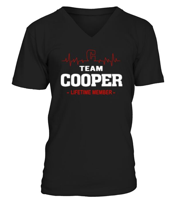 Team Cooper LifeTime Member - Unisex Long Sleeve V-Neck T-shirt