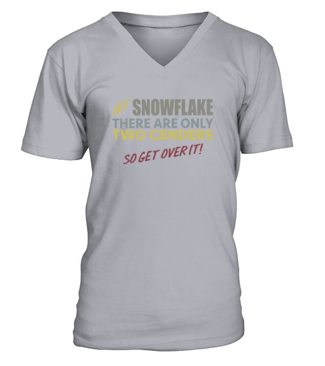 Hey snowflake there are only two genders so get over it shirt V-Neck T-shirt