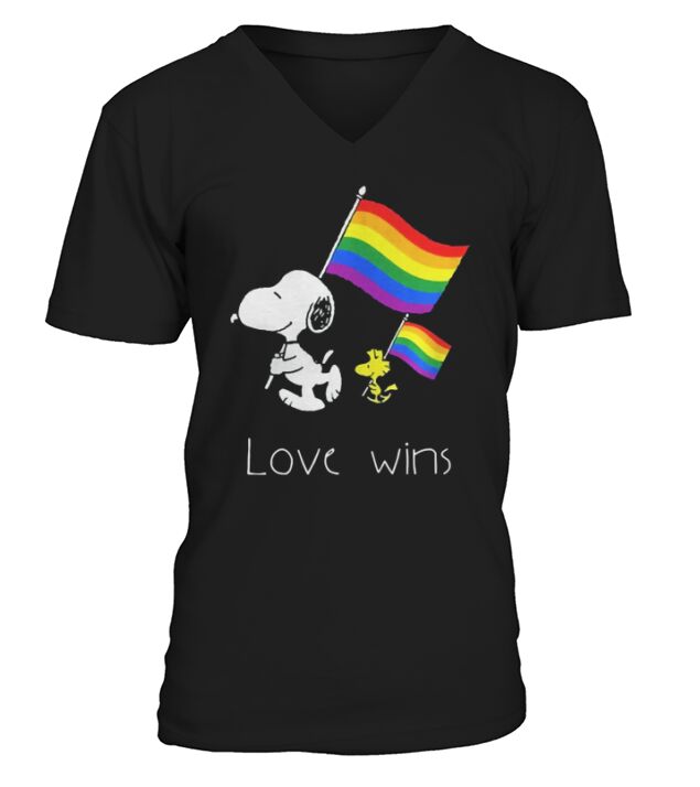 Love Wins LGBT Pride V-Neck T-shirt