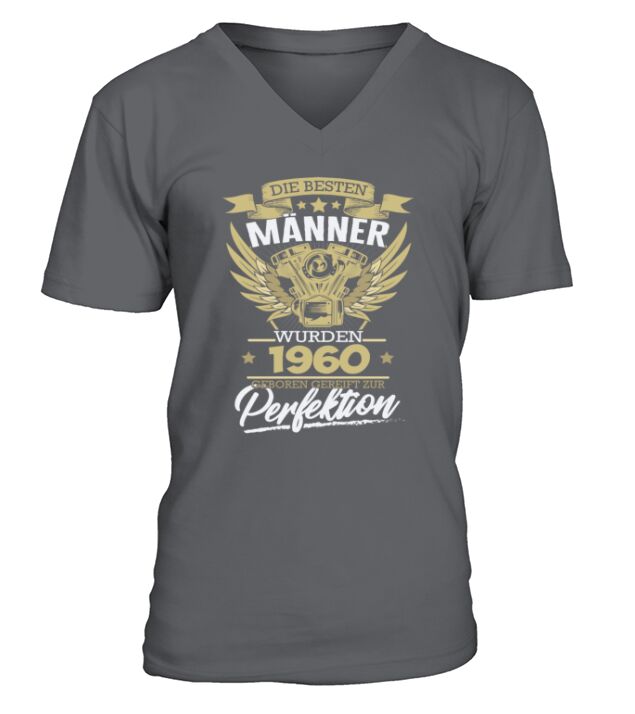 Birthday men 1960 perfection V-Neck T-shirt