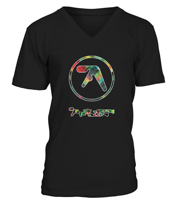 Aphex Twin Logo Colorful V-Neck T-shirt