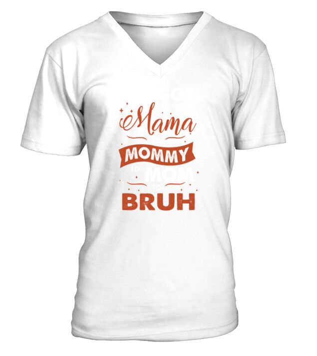 From Mommy To Bruh V-Neck T-shirt
