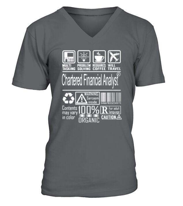 Chartered financial analyst 2018 T-Shirt V-Neck T-shirt