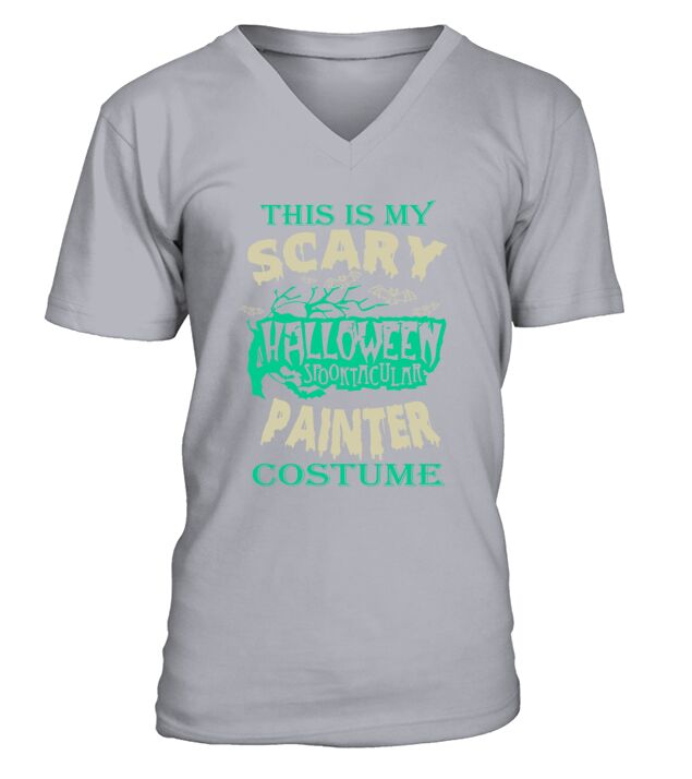 Painter - This is my scary halloween costume tee V-Neck T-shirt