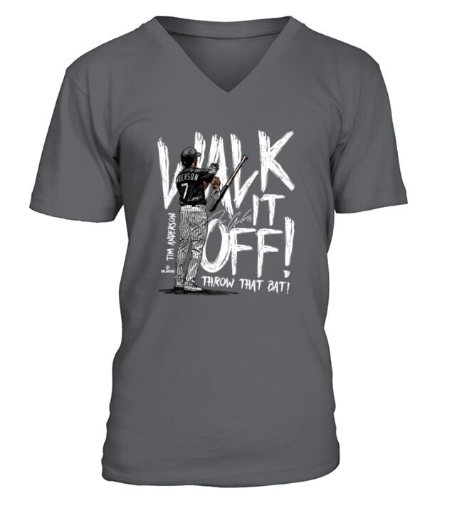 500 LEVEL Tim Anderson Chicago Baseball V-Neck T-shirt